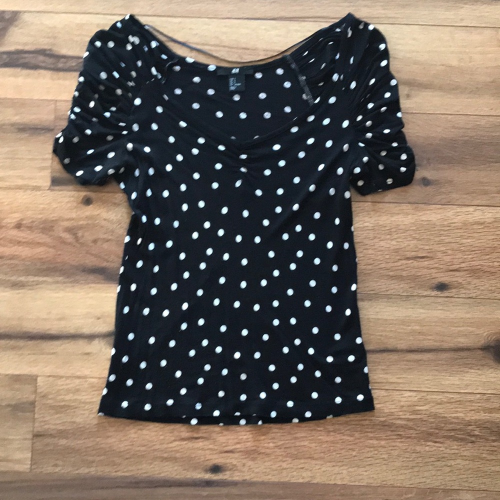 H&M polka dot top